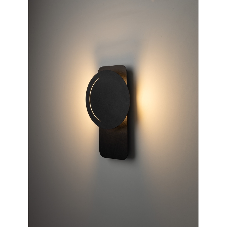 LED Sienas lampa LITO LED/7W/230V melna
