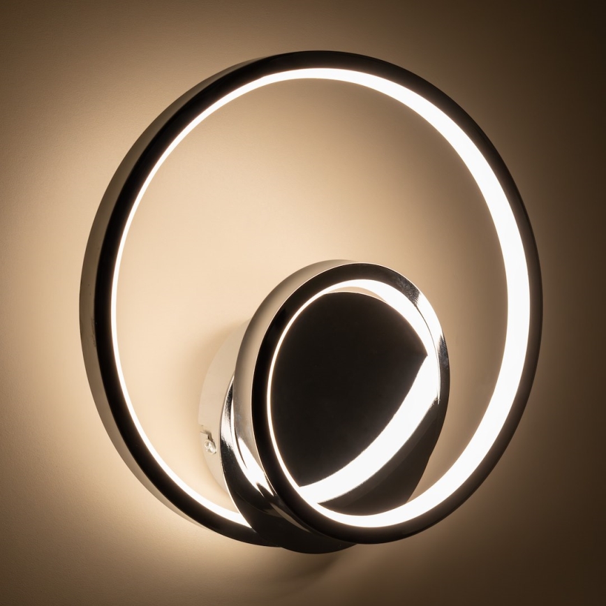 LED Sienas lampa LUCERO LED/13W/230V spīdīgi hromēts