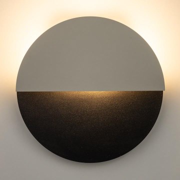 LED Sienas lampa LUNA LED/7W/230V d. 26 cm melna/bēša