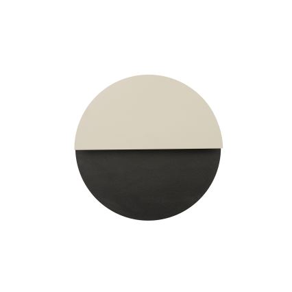 LED Sienas lampa LUNA LED/7W/230V d. 26 cm melna/bēša