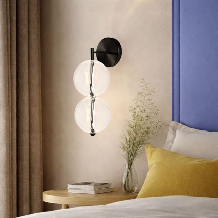 LED sienas lampa PLAYA LED/10W/230V melna