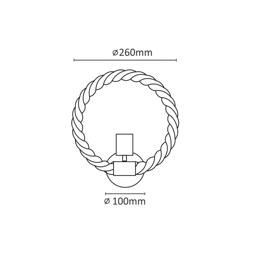 LED Sienas lampa ROPE ARTHUR 1xE27/10W/230V