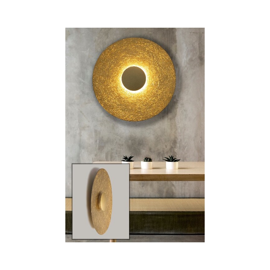 LED Sienas lampa SOLE LED/16W/230V d. 65 cm zelta