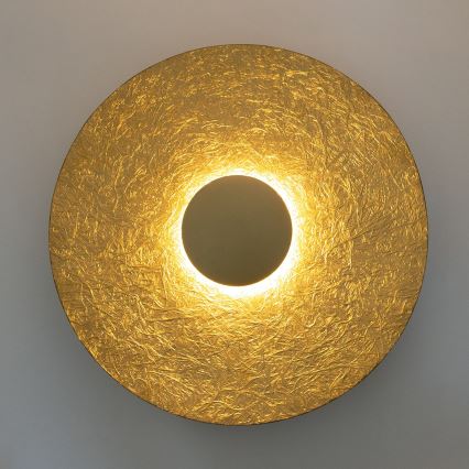 LED Sienas lampa SOLE LED/16W/230V d. 65 cm zelta