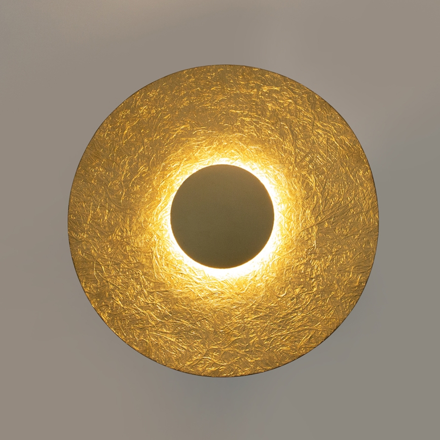 LED Sienas lampa SOLE LED/7W/230V d. 44 cm zelta