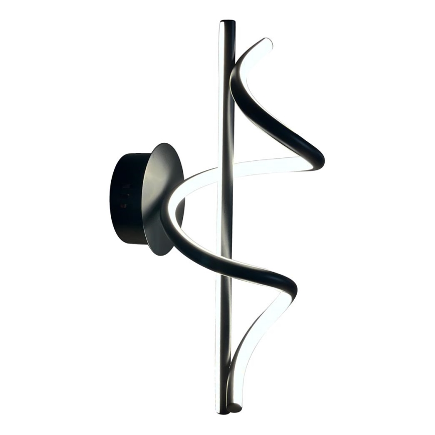 LED Sienas lampa TWIST LED/12W/230V melna