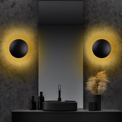 LED Sienas lampa YOSMA LED/5W/230V 3000K melna/varš