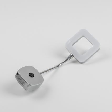 LED sienas lampiņa ar spraudni LED/3,2W/230V matēts hroms