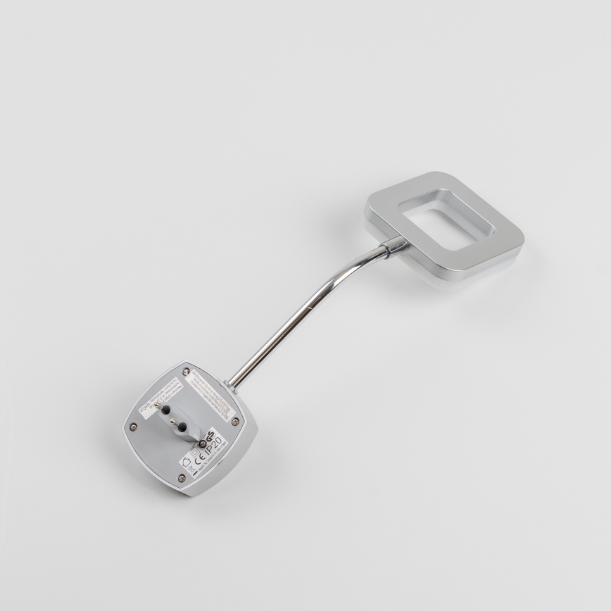 LED sienas lampiņa ar spraudni LED/3,2W/230V matēts hroms