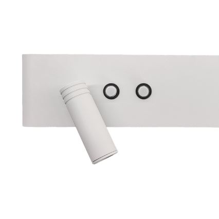 LED sienas prožektors RESORT LED/10W/230V + LED/3W, balts, kreisais