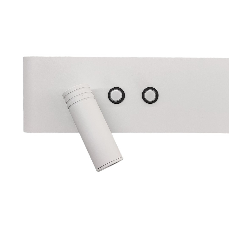 LED sienas prožektors RESORT LED/10W/230V + LED/3W, balts, kreisais