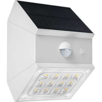LED sienas saules gaismeklis ar sensoru LED/2,5W/3,7V 3000/4000/6000K IP65 1200 mAh balts