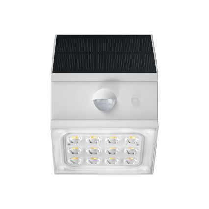 LED sienas saules gaismeklis ar sensoru LED/2,5W/3,7V 3000/4000/6000K IP65 1200 mAh balts