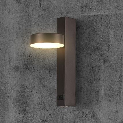LED Sienas starmetis ar USB portu LED/8W/230V 3000K