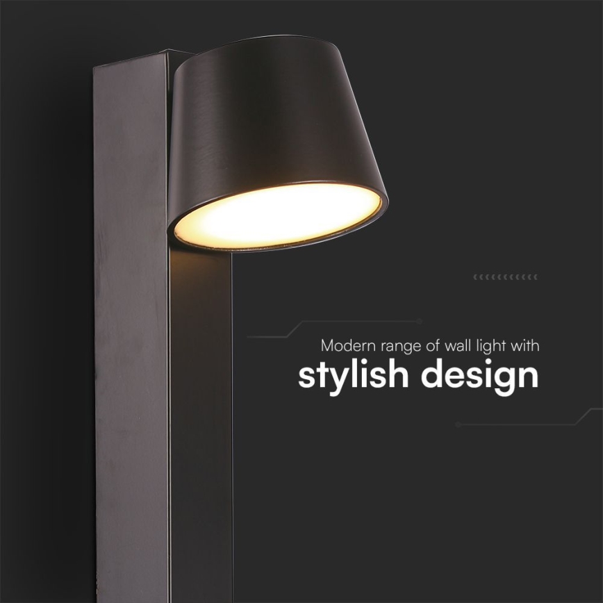 LED Sienas starmetis ar USB portu LED/8W/230V 3000K