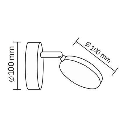 LED Sienas starmetis CAPRI LED/5W/230V