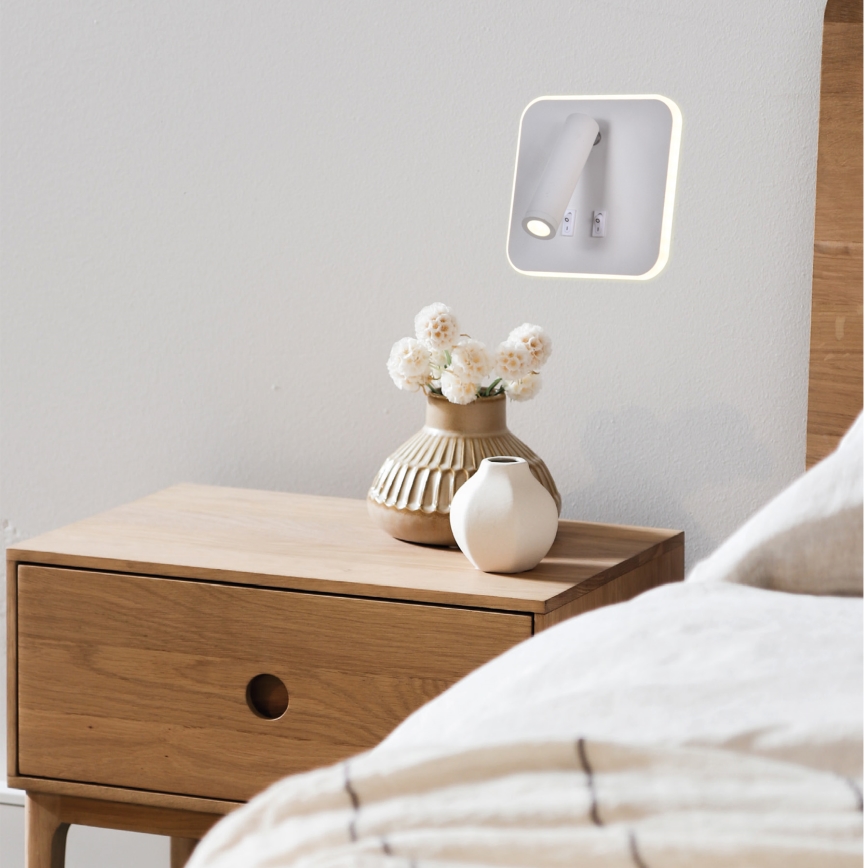 LED Sienas starmetis IRIS LED/14W/230V 3000K balta
