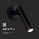 LED Sienas starmetis LED/2W/230V 3000K melna