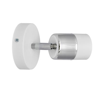 LED Sienas starmetis TUBSSON 1xGU10/4,8W/230V balta/spīdīgi hromēts