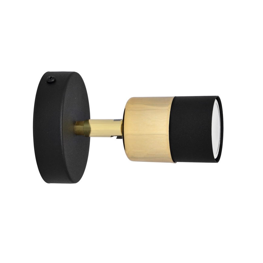 LED Sienas starmetis TUBSSON 1xGU10/4,8W/230V melna/zelta