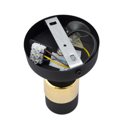 LED Sienas starmetis TUBSSON 1xGU10/4,8W/230V melna/zelta