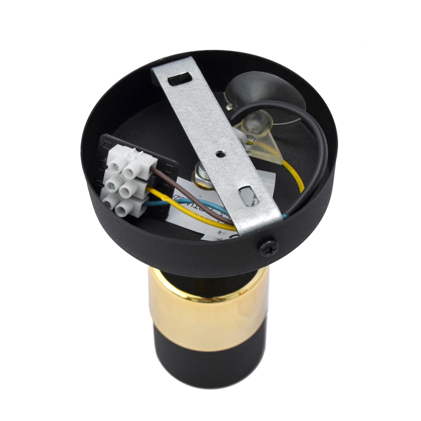 LED Sienas starmetis TUBSSON 1xGU10/4,8W/230V melna/zelta