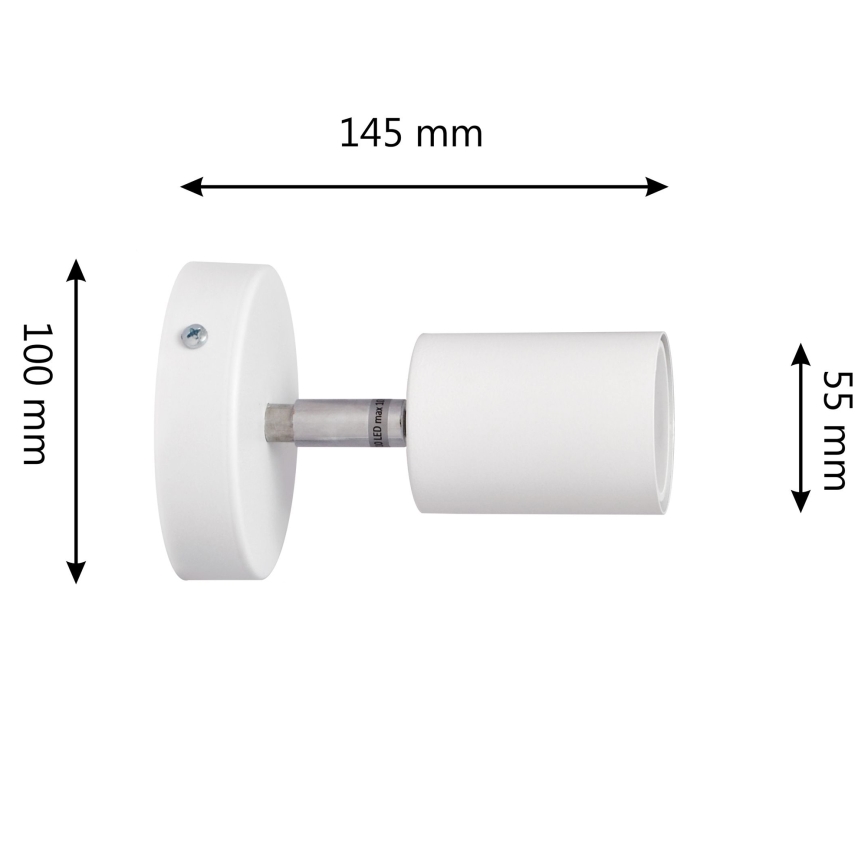 LED Sienas starmetis TUNE 1xGU10/4,8W/230V balta