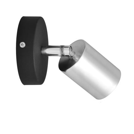 LED Sienas starmetis TUNE 1xGU10/4,8W/230V matēts hroms/melna