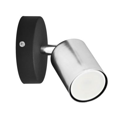 LED Sienas starmetis TUNE 1xGU10/4,8W/230V matēts hroms/melna