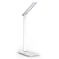 LED Skārienjūtīga aptumšojama galda lampa ar bezvadu uzlādi LED/4W/5V 3000-6500K USB balts