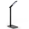 LED Skārienjūtīga aptumšojama galda lampa ar bezvadu uzlādi LED/4W/5V 3000-6500K USB melna
