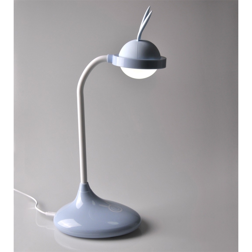 LED Skarienjūtīgā lampa bērniem RABBIT LED/0,4W/5V 3000/6500K zila + USB