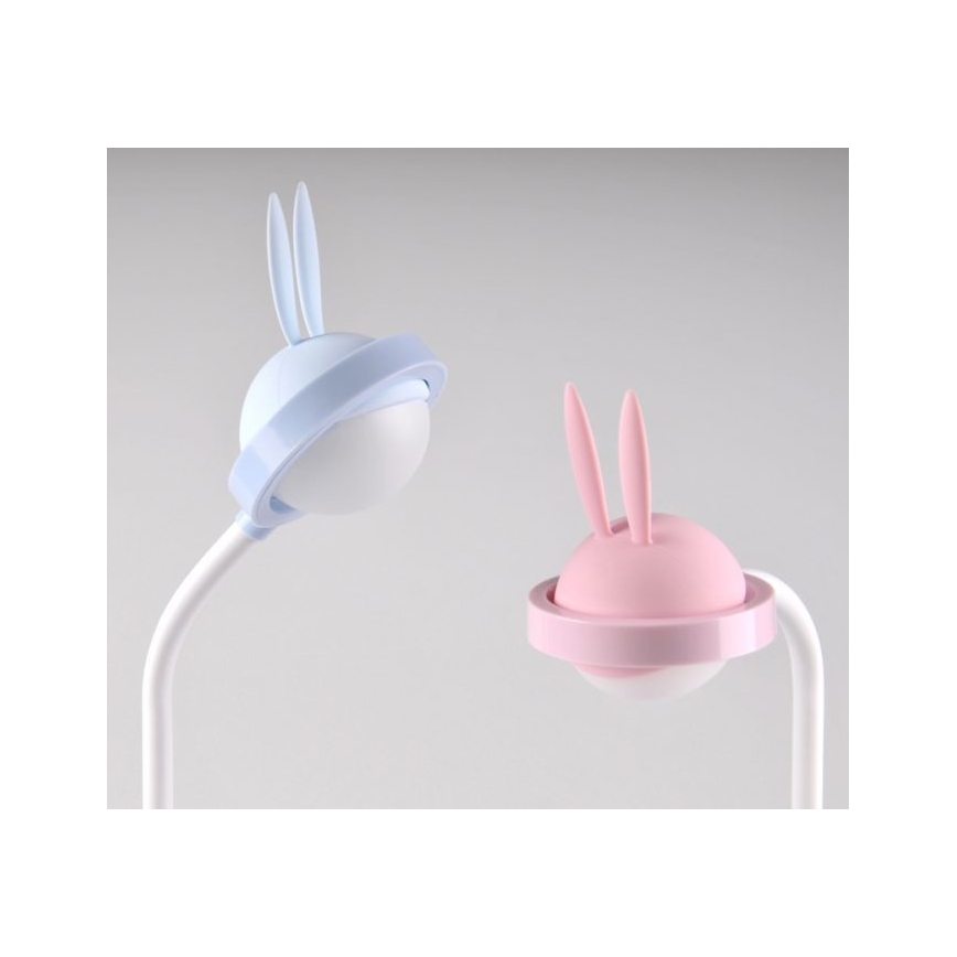 LED Skarienjūtīgā lampa bērniem RABBIT LED/0,4W/5V 3000/6500K zila + USB