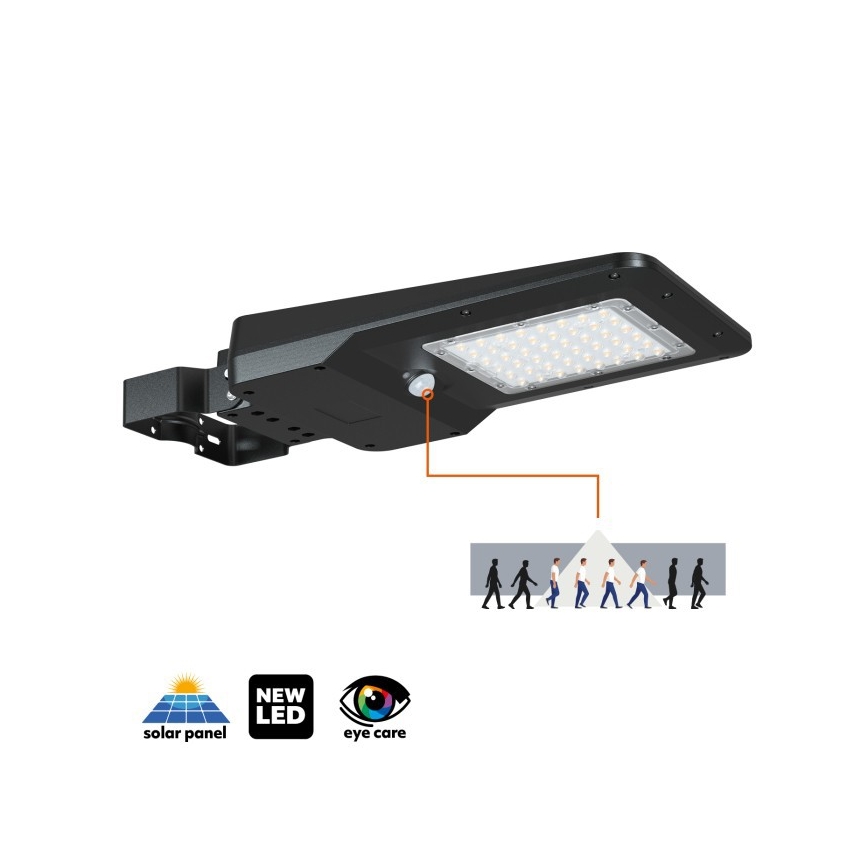 LED saules ielas lampa ar sensoru STREET LED/20W/7,4V 3000/4000/6000K IP65 5400 mAh