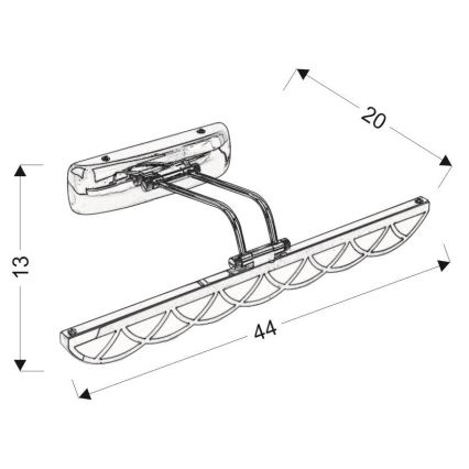 LED Spoguļa apgaismojums MOVE LED/6W/230V