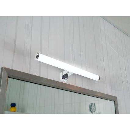 LED spoguļa apgaismojums vannas istabai, 8 W, 230 V, 30 cm, IP44, glancēts hroms
