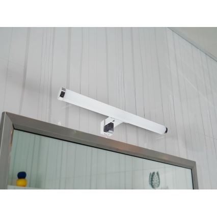 LED spoguļa apgaismojums vannas istabai, 8 W, 230 V, 30 cm, IP44, glancēts hroms