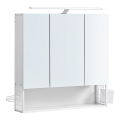 LED spoguļa vannas istabas skapītis SKY 70x70x16 cm 230V balts