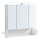 LED spoguļa vannas istabas skapītis SKY 70x70x16 cm 230V balts