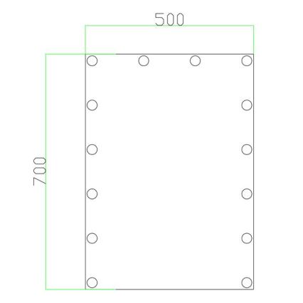 LED Spogulis ar apgaismojums 14xLED/1W/230V 3000/4000/6000K 70x50 cm IP44