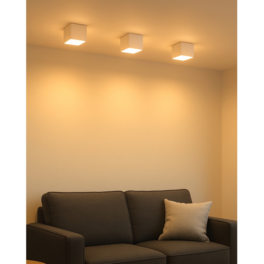 LED spot gaismeklis LED/5W/230V 3000/4000/6400K 7,5x7,5 cm balts
