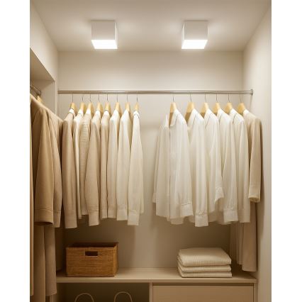 LED spot gaismeklis LED/5W/230V 3000/4000/6400K 7,5x7,5 cm balts