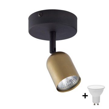 LED spot gaismeklis TOP 1xGU10/10W/230V zelta/melna