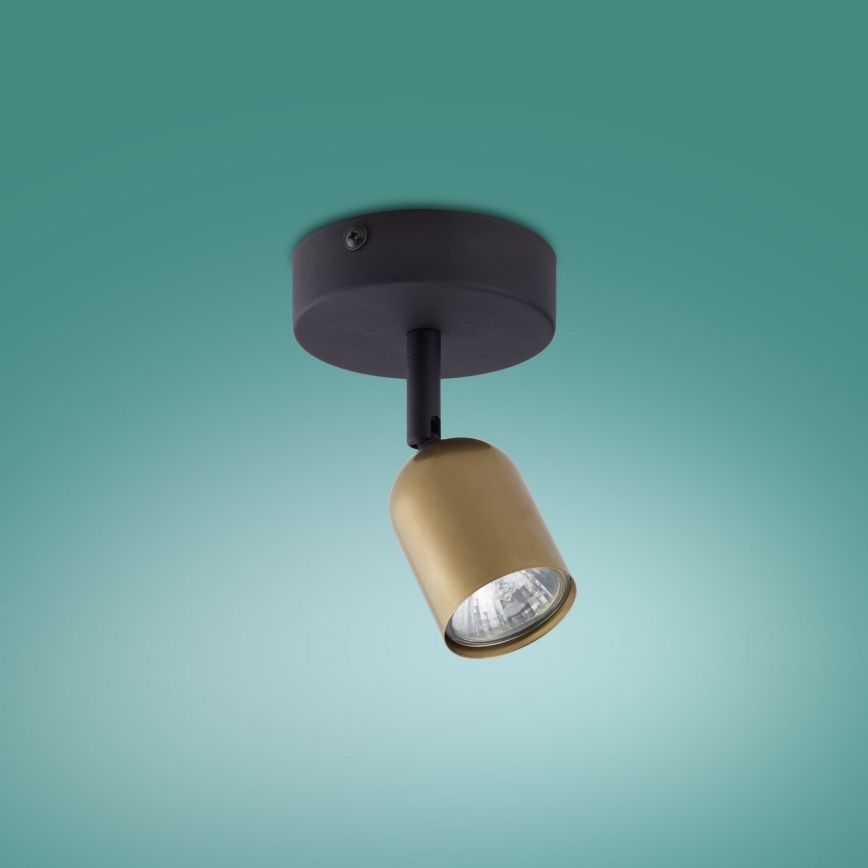 LED spot gaismeklis TOP 1xGU10/10W/230V zelta/melna