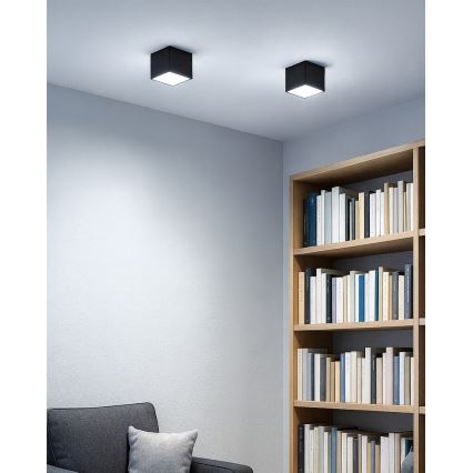 LED spota gaismeklis LED/5W/230V 3000/4000/6400K 7,5x7,5 cm melns