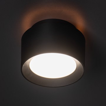 LED spotgaismeklis SONOR LED/12W/230V 3000/4000/5700K + LED/1,5W 2200K Ø 14 cm melns