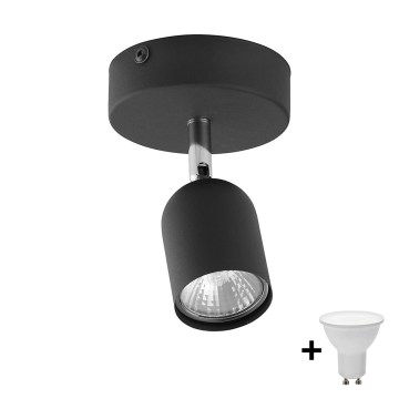 LED spotgaismeklis TOP 1xGU10/10W/230V melns