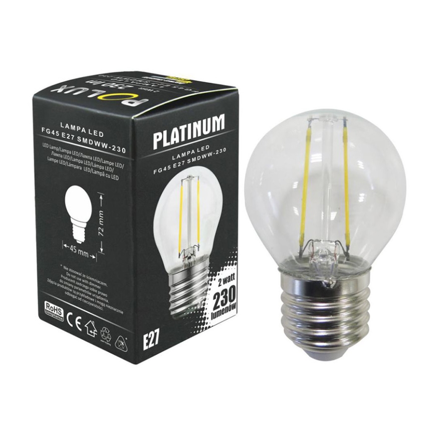 LED spuldze 1xE27/2,5W/230V 3000K