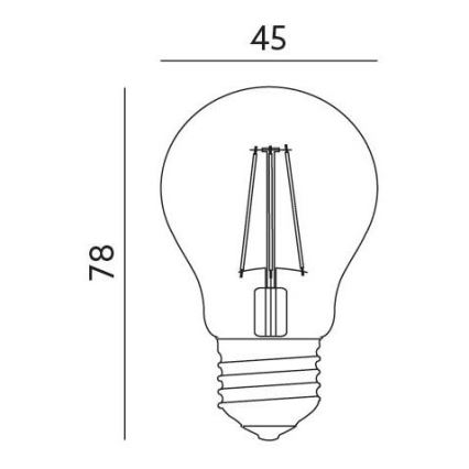 LED Spuldze 1xE27/4W/230V 3000K