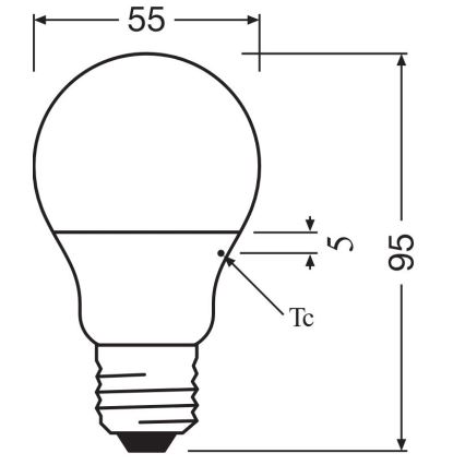LED Spuldze A40 E14/4,9W/230V 2700K - Osram